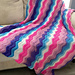 Wavy Berry Bliss Throw pattern 