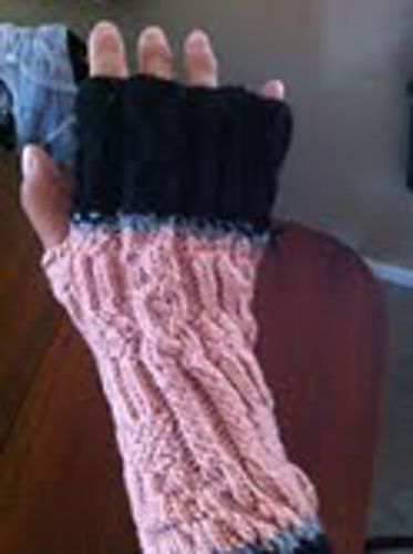 Bavarian Style Grey Fingerless Mittens photo 5