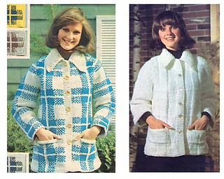 plaid or textured jacket