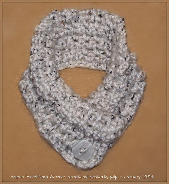 Ravelry pdpeters' Aspen Tweed Neck Warmer