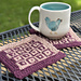 Log Cabin Love Coasters pattern 