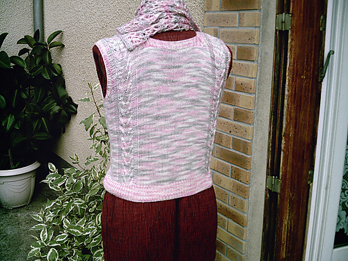 Tank Top Bamboo and Scarf (Résille) photo 2
