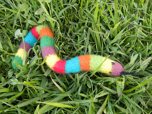 Felted Snake Stashbuster photo 3