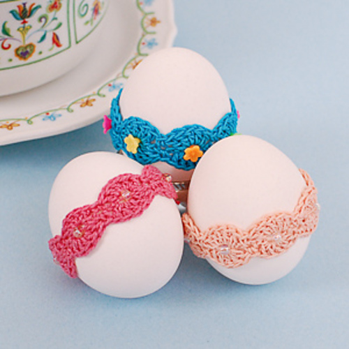 Lace Egg Wrap Easter Decor photo 3