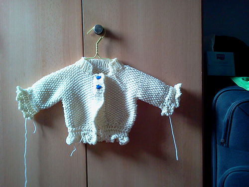 Christening Set (knit) #90064AD Cardigan photo 4