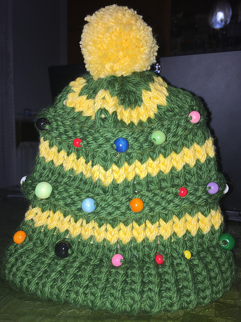 Christmas Tree Hat Xmas pattern by 
