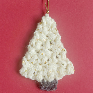 White tree Christmas ornament