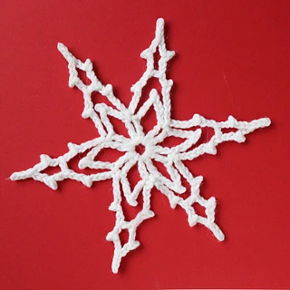 Lacy two-round snowflake
