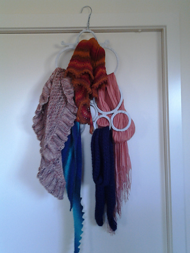 Crochet Scarf Holder photo 2
