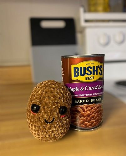 Bakt bønne bamse - PlantBasedHooker