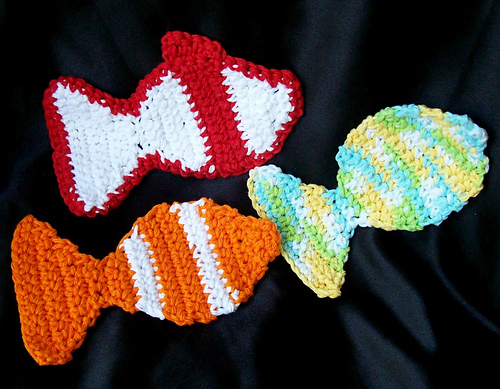 Little Kid Fish Washcloth Scrubbies photo 2