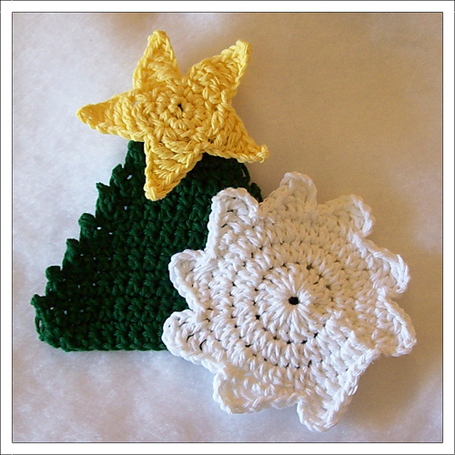 Snowflake & Christmas Tree Scrubbies photo 3