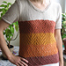 # 26 Kurzer Sommerpulli mit Ajourstreifen pattern 