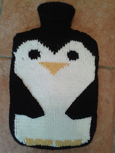 Penguin hot water bottle cosy photo 1