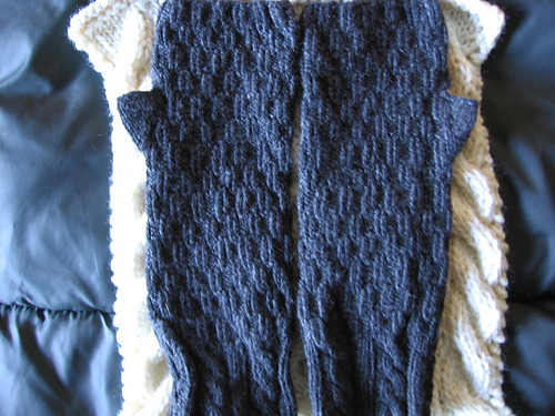 Bavarian Style Grey Fingerless Mittens photo 7