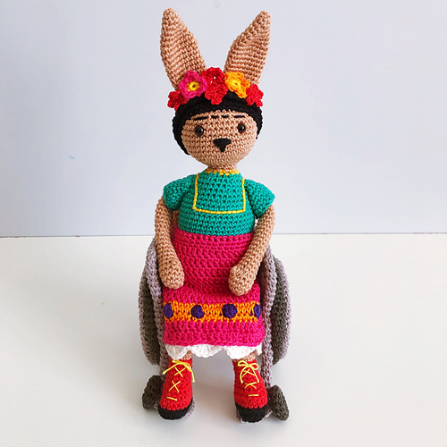 Ravelry: Famous Rabbits // Frida Kahlo pattern by Pony McTate