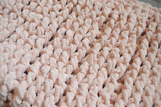 Front of throw. 