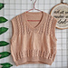 Jimin Cable Vest pattern 