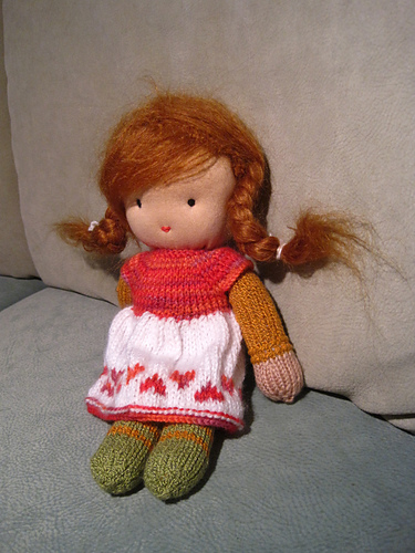 Waldorf Doll with knit body photo 2