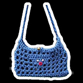 crochet horizontal crossbody phone pouch