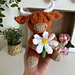Daisy Highland Cow pattern