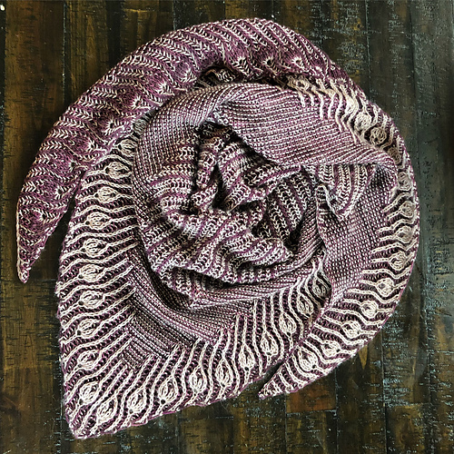 Ravelry: Stitch Trio Shawl pattern by Nancy Marchant