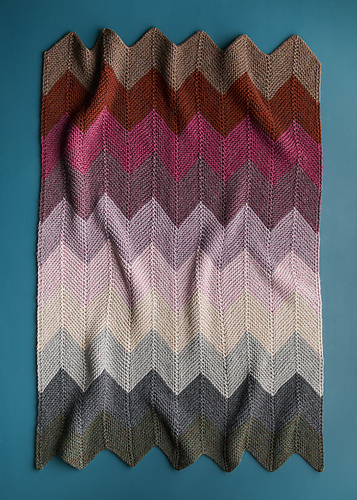 Ravelry: Vintage Chevron Blanket, Knit Version pattern by Purl Soho