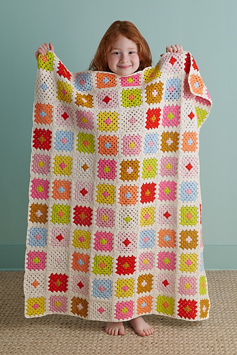 Sunny Day Granny Square Blanket