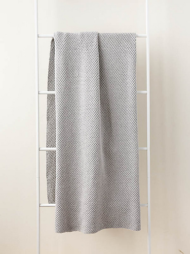 Double Seed Stitch Blanket in Cotton Pure photo 1