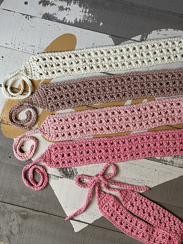 X's & O's Crocheted Headband