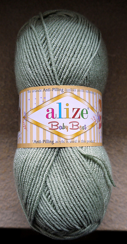 Alize Baby Best Uni - 5 Gomitoli Di Lana Turca 100g (Colore 281) - 90% Poliacrilico 10% Viscosa