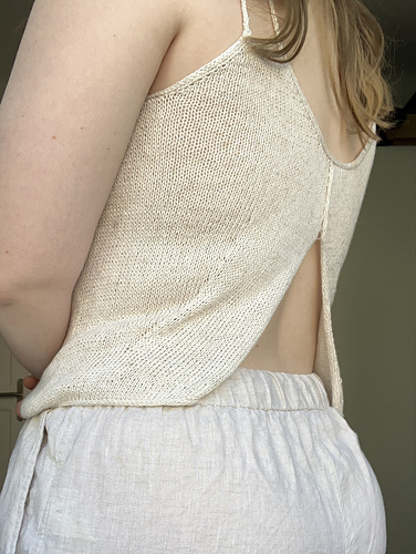 トップス Chenille yarn wholegarment camisole Organic-Linen Knit Cami | Garnet Hill