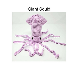 Ravelry: Amigurumi Giant Squid pattern by Tabitha Kush