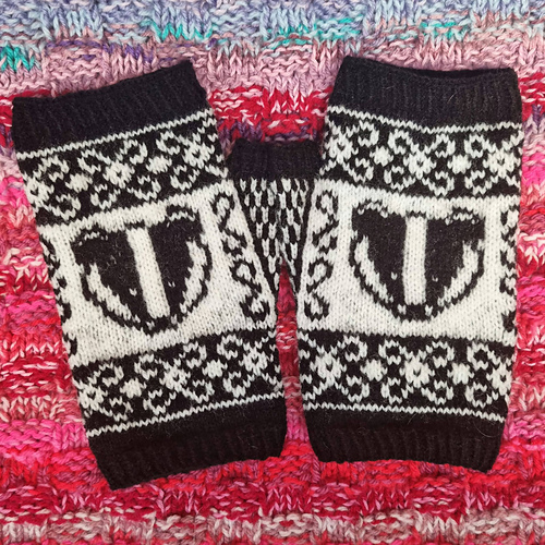 Badger in Bracken Mitts