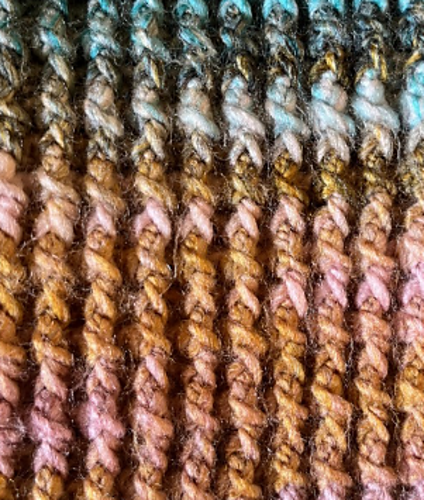 Rainbow Wave Scarf