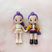 Purple hair Kpop Girls pattern 