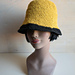 Raffia Hat #1 Daisy pattern