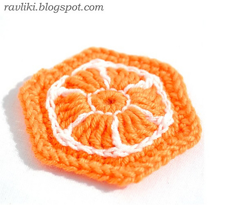 Orange Motif for Hexagon Slippers photo 1