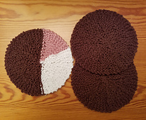 Scrubby#8, 6 & 7:  Dishcloth size