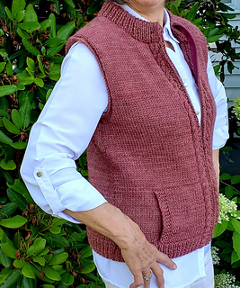 Heavenly Yarns, Helen. Aran weight worked as worsted. US 7 needle. 4 skeins. color: Rosewood