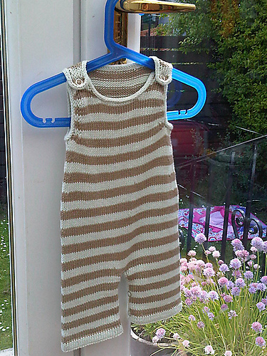 Stripey Baby Dungarees photo 5