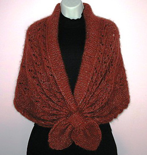 shawl collar shrug