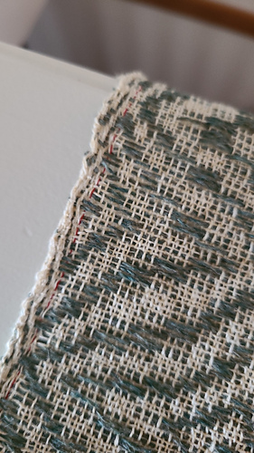 red thread to guide sewing