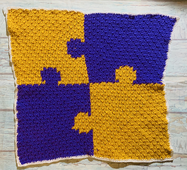 Ravelry Puzzle Blanket pattern by Jasmine Kennon