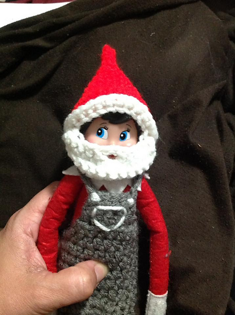 Ravelry: Elf or Santa hat with beard 