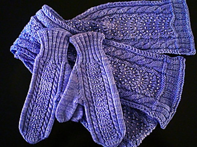 Dorothy's Mittens & Scarf