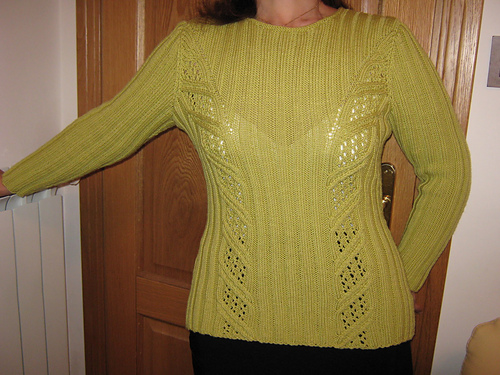 #4 Lace Panel Ribbed Pullover 다른 모습 1