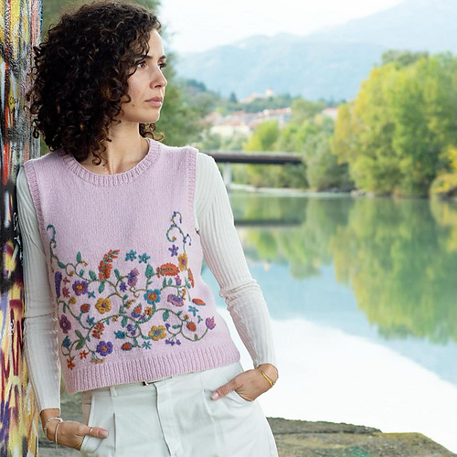 Ravelry: The Flowering Vest pattern by Dario Tubiana - RossoCardinale