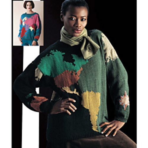 Ravelry: #24/29 Map of the World Sweater pattern by Kay Niederlitz