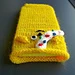 Pudsey phone sock pattern 
